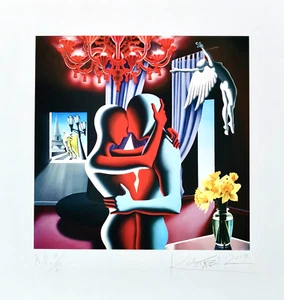 MARK KOSTABI - ETERNAL RADIANCE, angeli metafisica torre eiffel coppia innamorat - Imagen 1 de 1