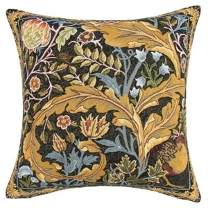 William Morris Pheasant Tapestry Pillow case Sham Cover Cushion Flowers 18"x18" - Picture 1 of 3