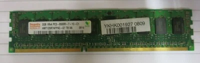 Hynix HMT125R7AFP4C-G7 2GB 1Rx4 PC3-8500 DDR3 ECC 240P CL7 RDIMM Memory - Image 1 of 3