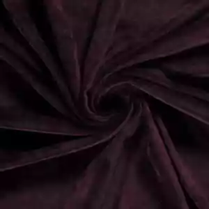 Deluxe STRETCH SAMT Stoff kurzflorig elastisch Meterware BORDEAUX EUR 12,98/m - Bild 1 von 2