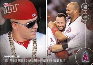 2016 TOPPS NOW #293 ANGELS - MIKE TROUT & ALBERT PUJOLS - Picture 1 of 1