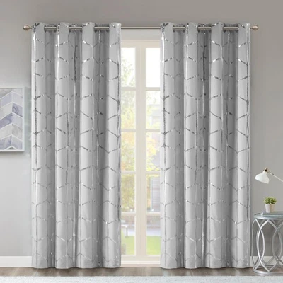 Cortina de ventana apagada de diseño inteligente cortinas de bloqueo de luz para vivir Foto 1 de 4