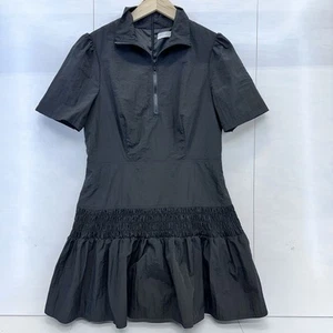 Urban Outfitters Womans Nylon Ruffle Drop Waist Mini Dress Grunge size Xl READ - Picture 1 of 16