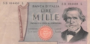 Italien 1000 Lire 11.3.1971 Serie S B - L Umlaufbanknote WKW - Bild 1 von 2