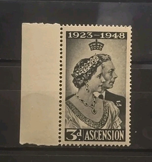 Ascension Island Scott 52 Silver Wedding Anniv KGVI & QEI F-VF MNH - Image 1 of 1