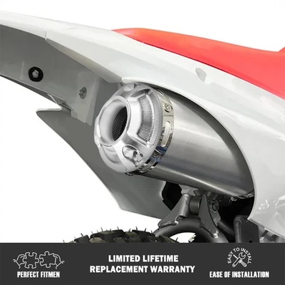 Exhaust Power Tip w/ Spark Arrestor Screen For Honda CRF 50 70 80 100 110 AT Foto 1 de 4