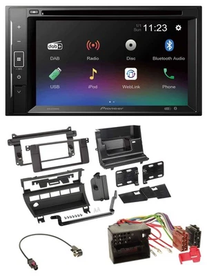 Pioneer Bluetooth MP3 USB 2DIN DAB DVD Autoradio für BMW 3er 2002-2006 5 Schalte - Bild 1 von 4