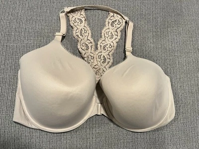 Victoria's Secret Body by Victoria Perfect Coverage Racerback Bra 38DDD Beige - Image 1 of 4