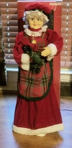 Vtg Holiday Living 28" Animated Mrs Claus Motion Light & Music Working 0309928 - Picture 1 of 9