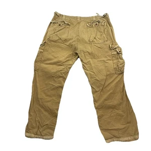 Polo Jeans Ralph Lauren Men Cargo Pants Size 40 x 32" Inseam Pockets FLAWS D32 - Picture 1 of 11