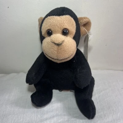 Leosco Bean Pets Soft Plush Toy Monkey With Tag 6” - Image 1 of 4