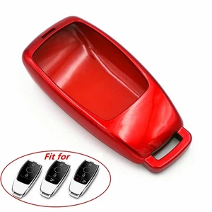 Red For Mercedes-Benz W213 E S Class Paint Remote Key Case Cover Fob Bag Holder - Picture 1 of 3
