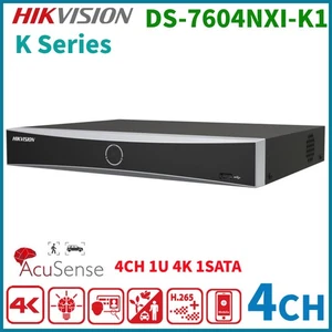 Hik DS-7604NXI-K1 4-ch 4K 1U K Series AcuSense NVR Network Video Recorder - Picture 1 of 4