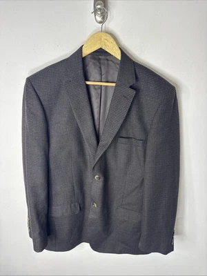 Abrigo deportivo Austin Reed Blazer 42R para hombre 100 % lana marrón gris pata de gallo Foto 1 de 4