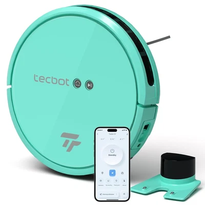 Tecbot S1 Intelligent Sweeping Robot Vacuum Cleaner with Wi-Fi & App Controls - Image 1 of 4