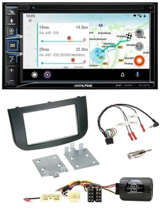 Alpine Bluetooth TMC USB DAB 2DIN Lenkrad Navigation für Mitsubishi Colt 2008-20 - Bild 1 von 11
