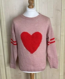 NEXT Women’s Pink Casual Acrylic Round Neck Long Sleeve Jumper Ladies Size UK 12 - Picture 1 of 6