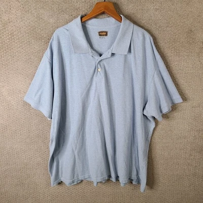 The Foundry Supply Co Shirt Mens 5XL Light Blue Polo Short Sleeve Cotton Casual - Image 1 of 4