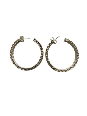 Pendientes de aro grandes Somerset de plata esterlina de Tiffany & Co. #23949 Foto 1 de 4