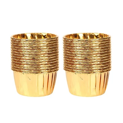  50 PCS Pirottini Carta Muffin Alluminio Forniture Per Panetteria Cuppa Di Torta - Immagine 1 di 4