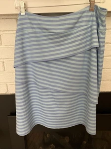 J. McLaughlin Catalina Pull On Nicola Tiered Skirt in Nautical Stripe Size XL - Picture 1 of 8