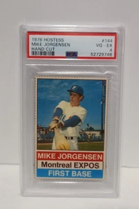 1976 Hostess #144 Mike Jorgensen PSA 4 esposizioni Montreal tagliate a mano prima base - Foto 1 di 4