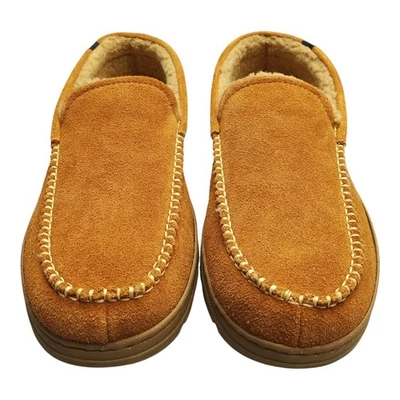 Zapatillas Eddie Bauer Loudon Hombres US XXL (13) Marrón Superior Gamuza Espuma con Memoria Sin Cordones Foto 1 de 4