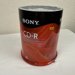 Sony CD-R 700MB Speichermedien Discs - 80min - Packung mit 100 Leer-CDs werkseitig versiegelt! - Bild 1 von 6