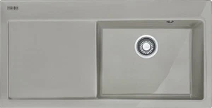 Keramikspüle Franke 100 cm Perlgrau Matt Abtropffläche rechts 124.0380.245 - Bild 1 von 2