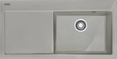 Keramikspüle Franke 100 cm Perlgrau Matt Abtropffläche rechts 124.0380.245 - Bild 1 von 2