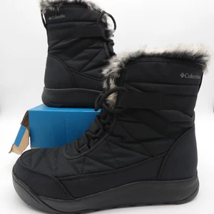Columbia Minx Shorty IV BL0926-010 Women Winter Boot 8 Black Faux Fur Waterproof - Picture 1 of 5