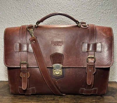 Винтажный Deauville итальянской кожи Messenger сумка портфель Дамская сумка чехол через плечо - Изображение 1 из 4