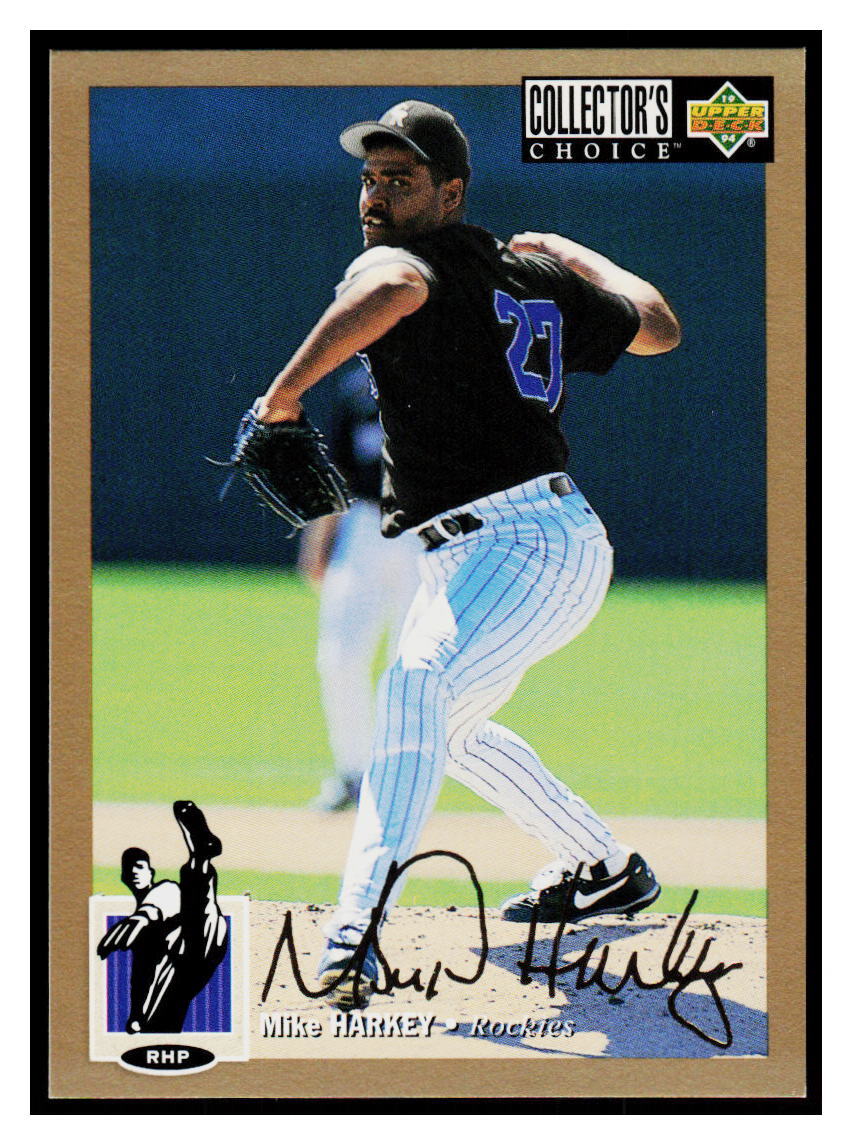 1994 Collector's Choice Gold Signature Mike Harkey  Colorado Rockies #417