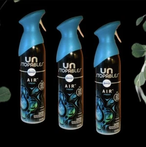 3 PACK FEBREZE UNSTOPABLES AIR FRESHENER FRESH SCENT  2X SCENT POWER 8.8 OZ EACH - Picture 1 of 11