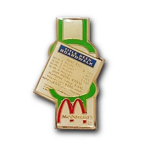 Spilla McDonald’s titolo atto passerella 1988 pezzo gioco monopoli metallo spilla bavero - Foto 1 di 4