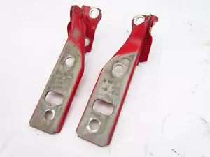 HOOD HINGES RED VW 99-05 JETTA MK4 GTI GOLF USED OEM 1J0 823 301 FACTORY PAIR OE - Picture 1 of 1