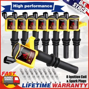 8 Ignition Coils & Spark Plugs For 2004 2005 2006 2007 2008 Ford F150 5.4L V8 - Picture 1 of 12