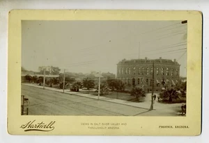 TERRITORIO DE AARIZONA - AYUNTAMIENTO DE FÉNIX - APROX. 1890. FOTO HARTWELL - Imagen 1 de 2