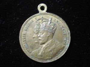 1911 Commonwealth Celebrations medallion Coronation George V Mary (NN01) - Picture 1 of 2
