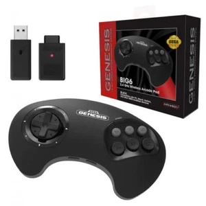 SEGA Genesis Big6 Wireless 2.4 GHz 6 button Controller - Officially Licensed - Picture 1 of 6