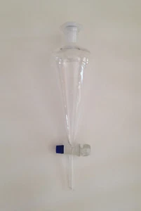 Embudo separador 250 ml forma de pera cónica con llave de tope y tapa de freno nuevo - Imagen 1 de 1