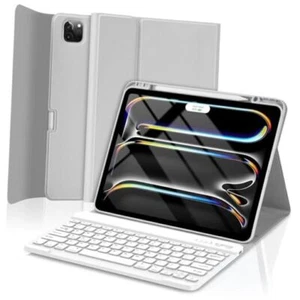 for iPad Pro 13-inch (M4) 2024 Case with Keyboard, Keyboard Case for iPad Gray - Picture 1 of 8