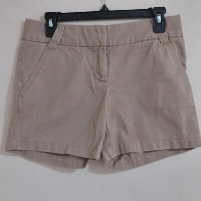 J. Pantalones cortos chinos clásicos de sarga Crew para mujer talla: 2 Foto 1 de 4