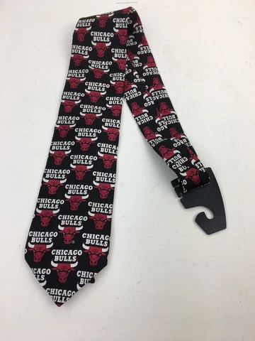 NBA Chicago Bulls Silk Tie Bull Head Logo Necktie 58" Long and 3 1/2" Wide RARE! Cover