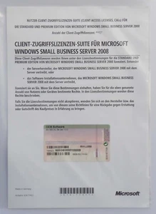 1 CAL utente/utente per Windows SBS Small Business Server 2008 standard - Foto 1 di 1