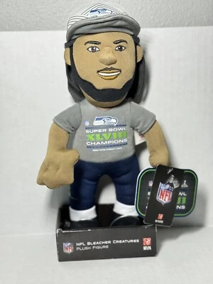 Figura de peluche Richard Sherman Seattle Seahawks SB XLVIII - NFL Bleacher Creatures Foto 1 de 4