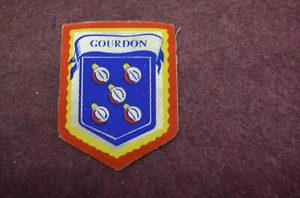 ANCIEN ÉCUSSON BISCOTTE GRECOIRE BLASON RÉGION  VILLE GOURDON CPA - Imagen 1 de 1