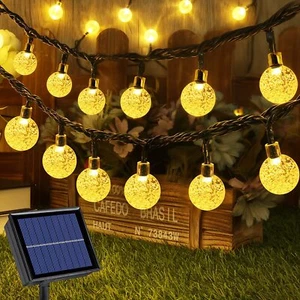 Solar Powered 100LED String Light Garden Path Yard Decor Lamp Outdoor Waterproof - Picture 1 of 45