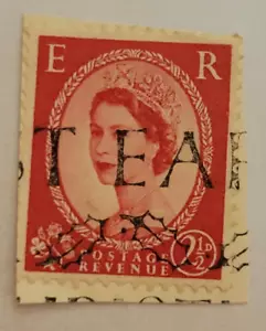GB Postage Revenue ~ Red 1½D Stamp ~ Queen Elizabeth II ~ Posted ~ 1953 - 04 - Picture 1 of 5