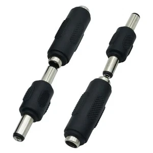Adaptador conector de alimentación de CC 12V 5,5 X 2,1 mm hembra a hembra, alimentación macho a macho  - Imagen 1 de 2